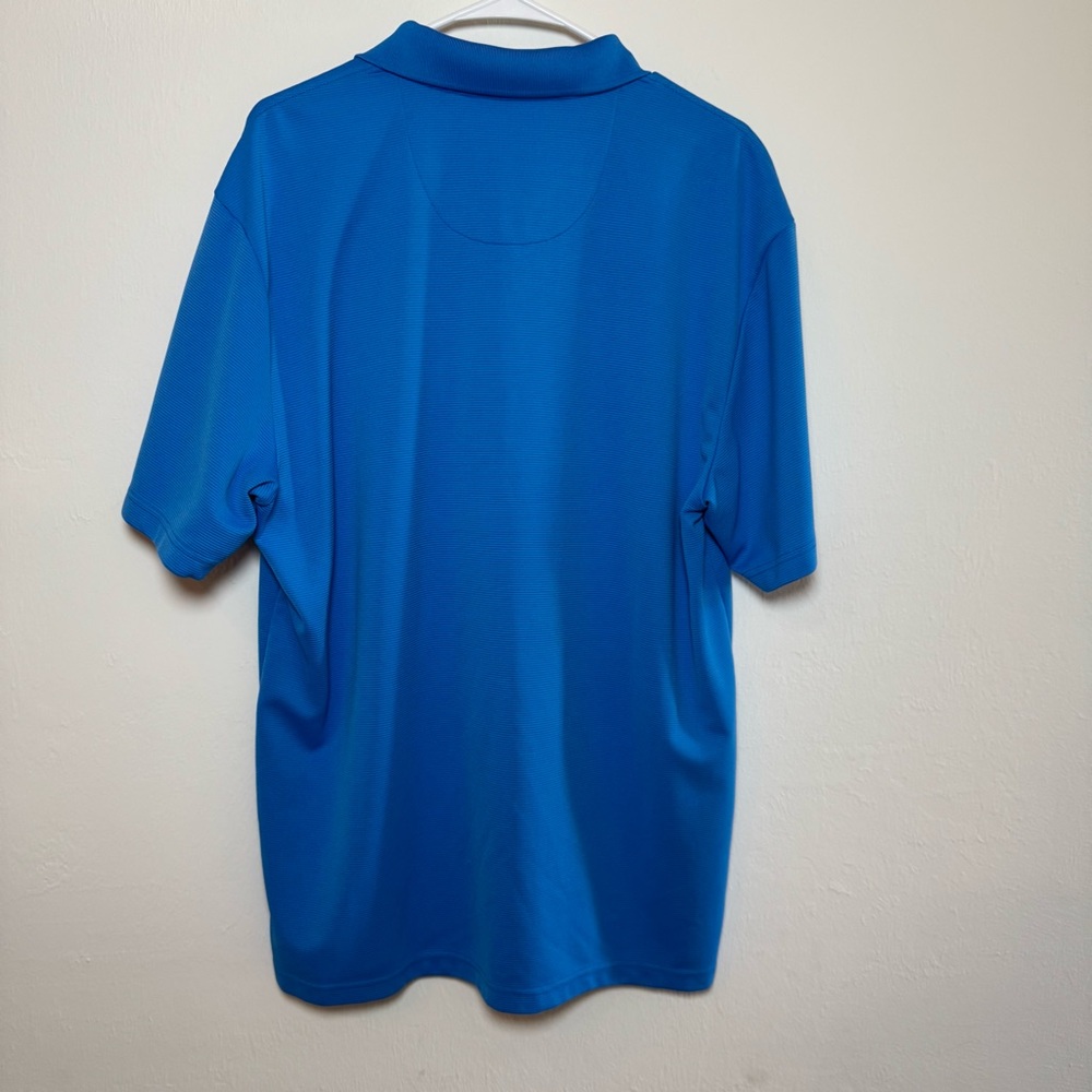 Cubavera Men’s X-Large Blue Polo Shirt 100% Polyester Golf Casual - Picture 6 of 6
